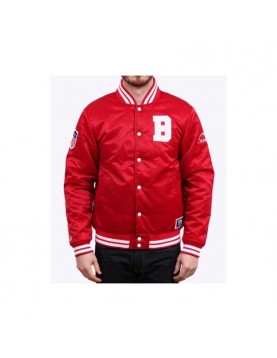 Men's Billionaire Boys Club Red Satin Jacket