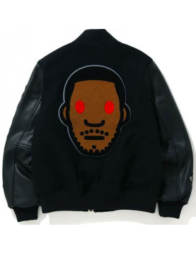 Men's Kid Cudi X Moon Man Bomber Varsity Jacket