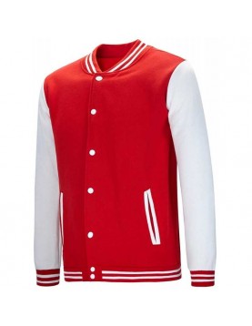 Men's Lightweight Varsity Rib Knit Bomber Jacket