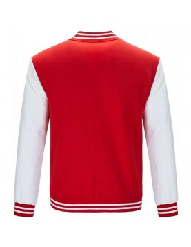 Men's Lightweight Varsity Rib Knit Bomber Jacket