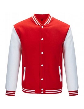 Men's Lightweight Varsity Rib Knit Bomber Jacket