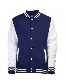 Men's Lightweight Varsity Rib Knit Bomber Jacket