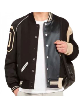 Men's Maison Margiela Varsity Bomber Black Jacket