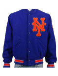 Men's New York NY Mets Blue Wool Jacket