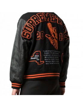 Men's Supreme Team Letterman Varsity Jacket