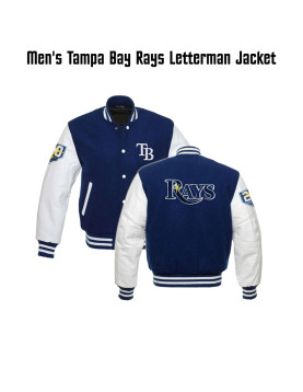 Men's TB Rays Blue and White Jacket