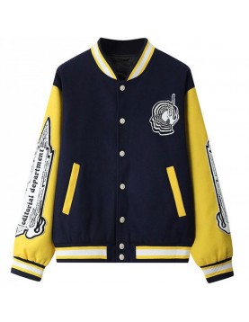 Men's Varsity CZ Editorial Department Baseball Wool Jacket