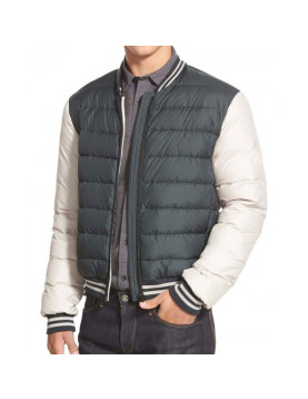 Men's Varsity Moncler Puffer Bomber Jacket