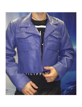 Mens Future Trunks Dragon Ball Leather Jacket