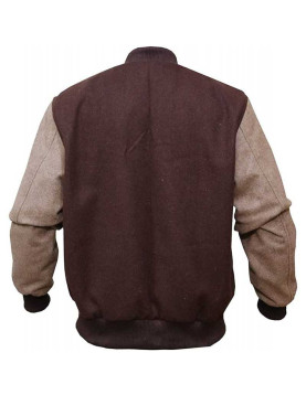 Mens Hotline Miami B Logo Varsity Wool Bomber Jacket