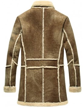  Mens Reacher Style Brown Suede Leather Coat