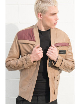 Mens Rebel Finn Light Brown Rebel Leather Jacket