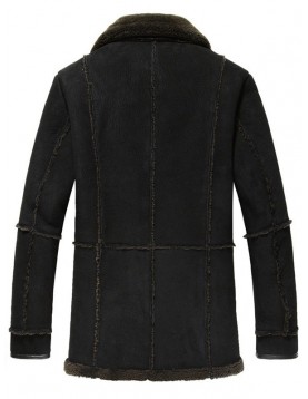 Mens Suede Leather Reacher Style Coat