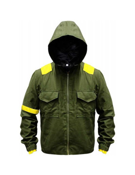 Mens Twenty One Green Hoodie Cotton Tracksuit Jacket