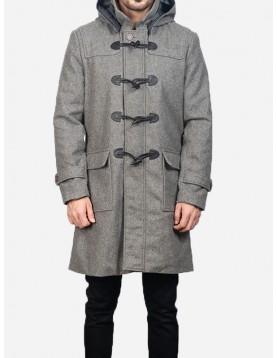 Men’s Grey Duffle Wool Coat