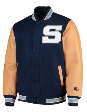 Men’s Nittany Lions Navy Blue Bomber Jacket