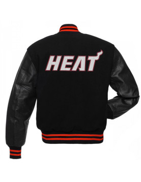 Miami Heat Black Varsity Jacket