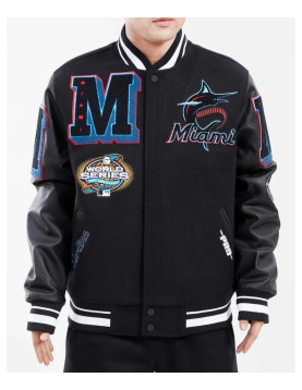 Miami Marlins Mash Up Varsity Jacket