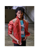 Michael Jackson Beat It Red Leather Jacket