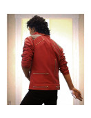 Michael Jackson Beat It Red Leather Jacket