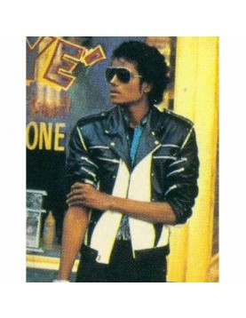 Michael Jackson Pepsi Zipper Leather Jacket