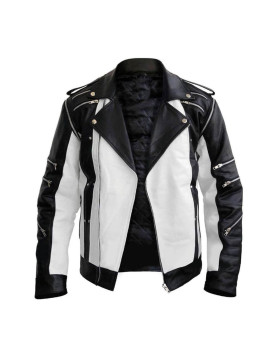 Michael Jackson’s Black &amp; White Leather Jacket