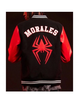 Miles Morales Spider-Man Across the Spider-Verse Varsity Jacket