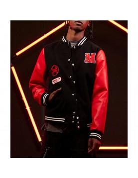 Miles Morales Spider-Man Across the Spider-Verse Varsity Jacket