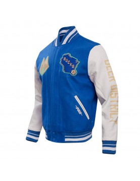 Milwaukee Bucks 2023/24 City Edition Royal Varsity Jacket