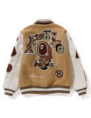 Multi Motif Bape Varsity Jacket