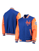 NY Mets 35th Anniversary Royal and Orange Varsity Jacket