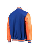 NY Mets 35th Anniversary Royal and Orange Varsity Jacket