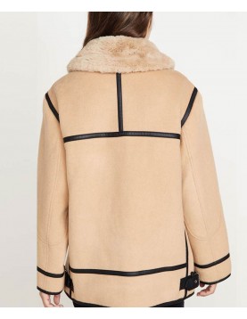 New York State of Mind Ramona Singer Wool Shearling Jacket