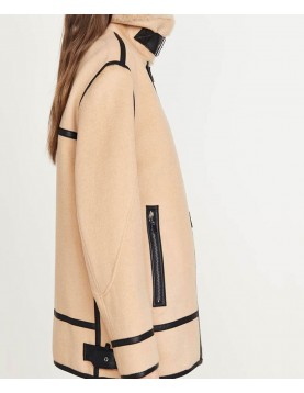 New York State of Mind Ramona Singer Wool Shearling Jacket