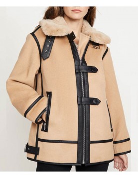 New York State of Mind Ramona Singer Wool Shearling Jacket