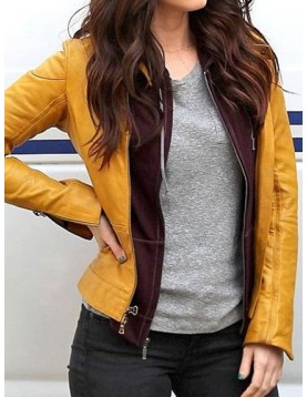 Ninja Turtles Reboot Megan Fox Leather Jacket Yellow