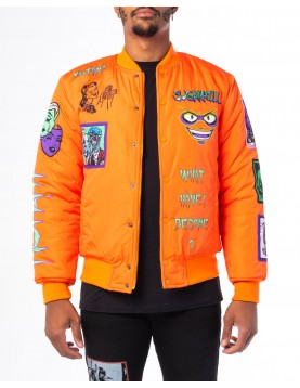 Orange Mutant Bomber Jacket 