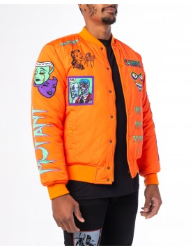 Orange Mutant Bomber Jacket 