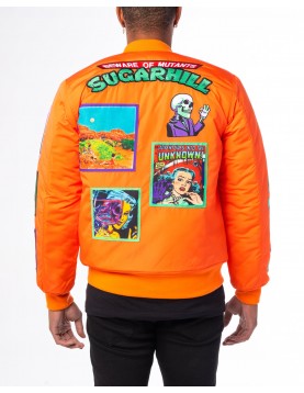 Orange Mutant Bomber Jacket 