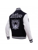 Oakland Raiders Retro Classic Rib Wool Varsity Jacket