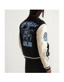 Off-White Black Felt and Varsity Jacket