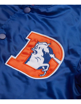 Ohio Denver Broncos Blue Varsity Jacket