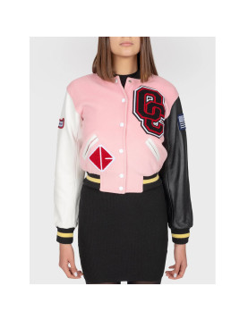 Opening Ceremony Pink Varsity Jacket