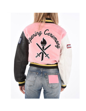 Opening Ceremony Pink Varsity Jacket