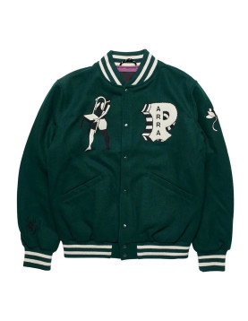 Parra Cloudy Star Varsity Wool Jacket