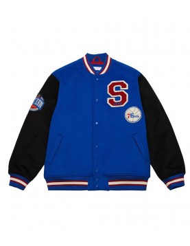 Philadelphia 76ers Team Legacy Varsity Wool Jacket