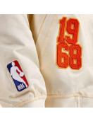 Phoenix Suns Off White Varsity Satin Jacket