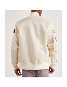 Phoenix Suns Off White Varsity Satin Jacket