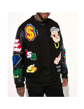 Popeye Chasing Cash Varsity Jacket