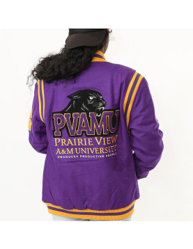 Prairie View A&amp;M University Unisex Varsity Jacket